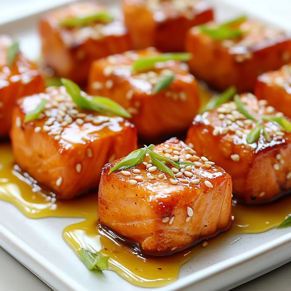 Honey Sriracha Salmon Bites Flavorful and Easy Recipe