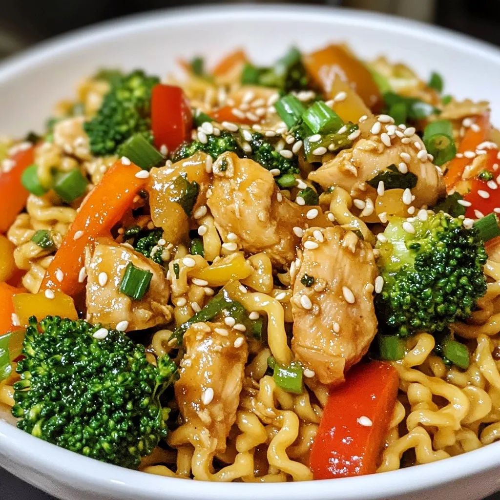 Minute Chicken Ramen Stir Fry Quick and Savory Meal