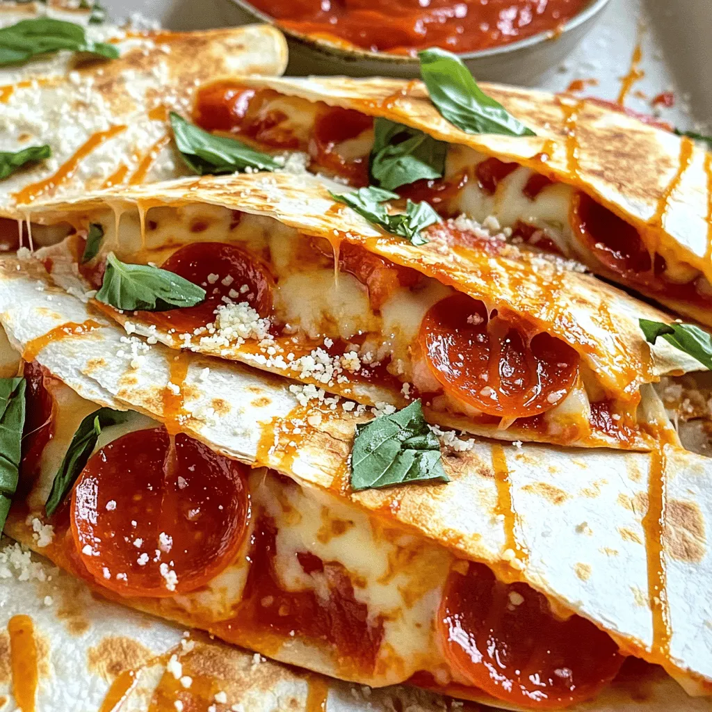 Pepperoni Pizza Quesadillas Quick and Easy Recipe