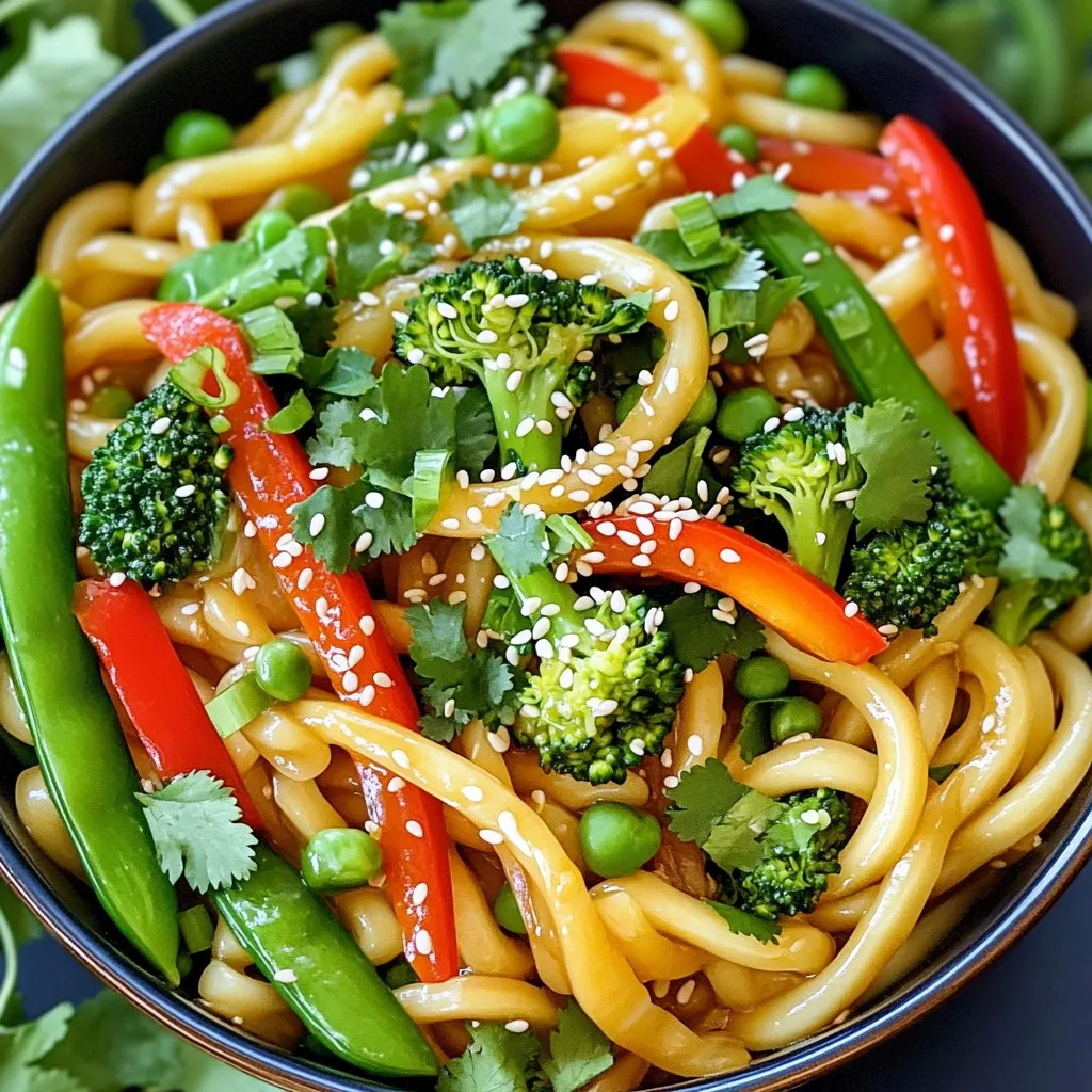 Minute Garlic Ginger Udon Stir-Fry Quick and Tasty Meal