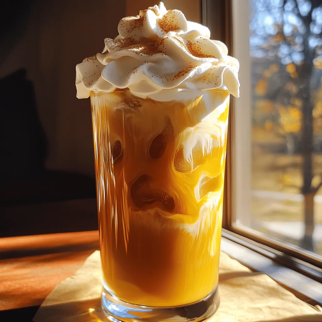 Iced Pumpkin Spice Latte Creamy and Flavorful Drink