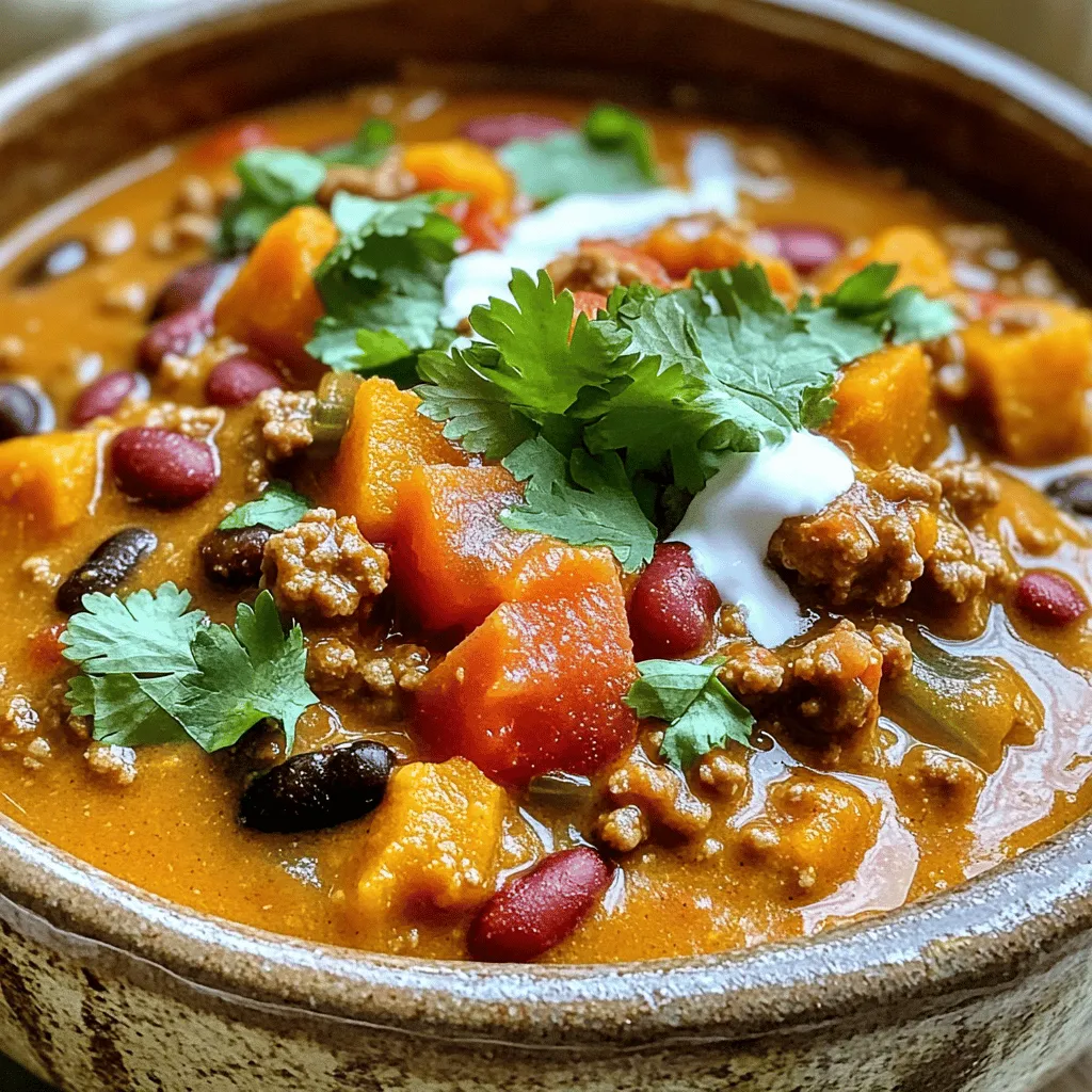 Creamy Turkey Pumpkin Chili Flavorful and Cozy Dish