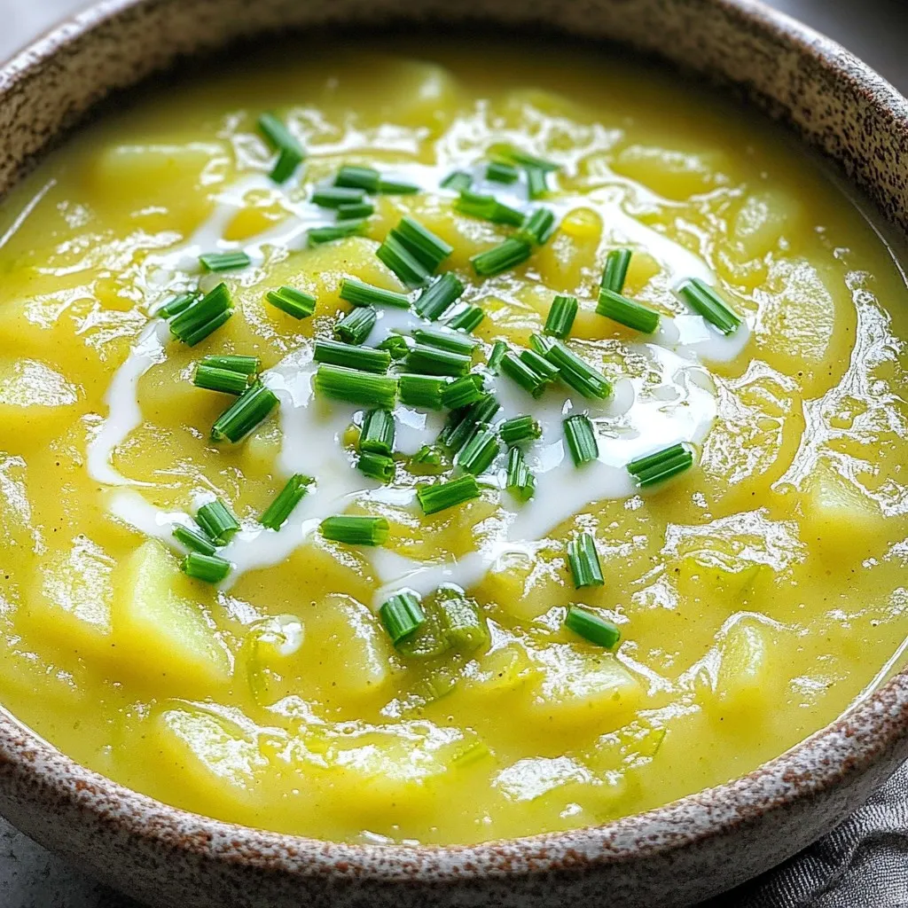 Slow Cooker Potato Leek Soup Hearty and Comforting Dish