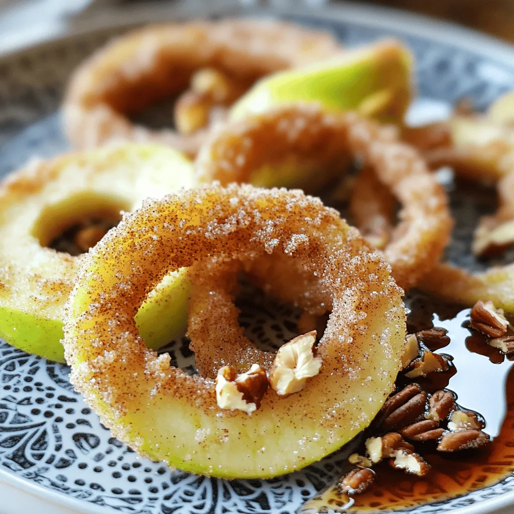 Air Fryer Cinnamon Sugar Apple Rings Delightful Treat