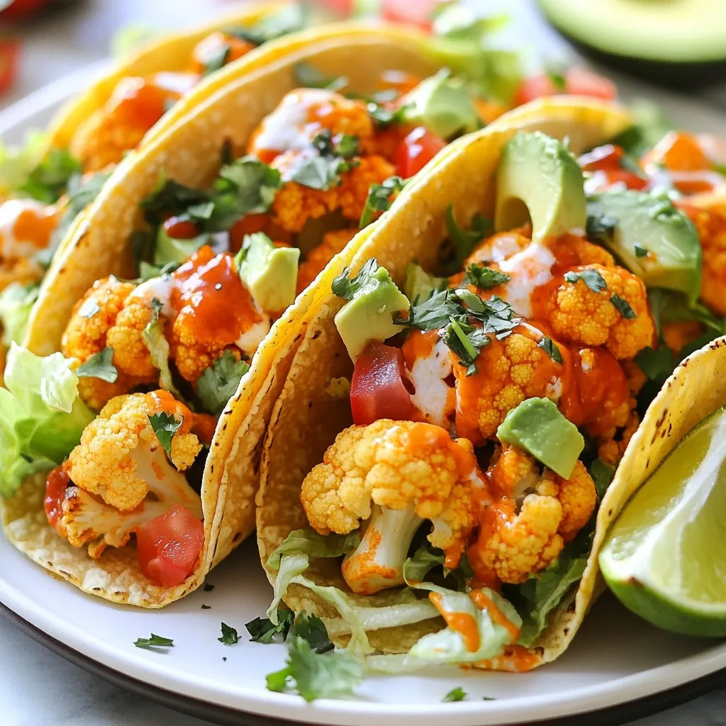 Buffalo Cauliflower Tacos Flavorful and Healthy Meal