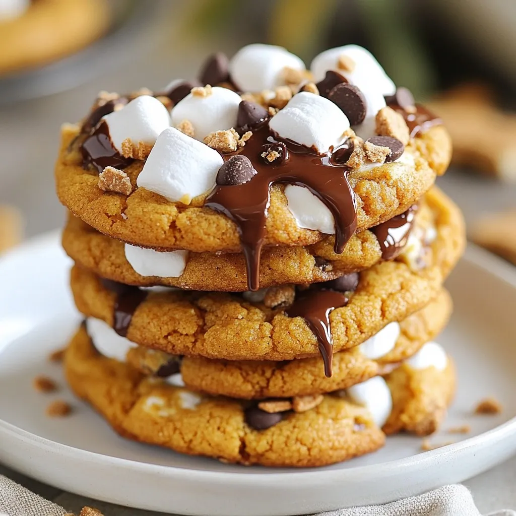 Pumpkin Smores Cookies Irresistible Fall Delight