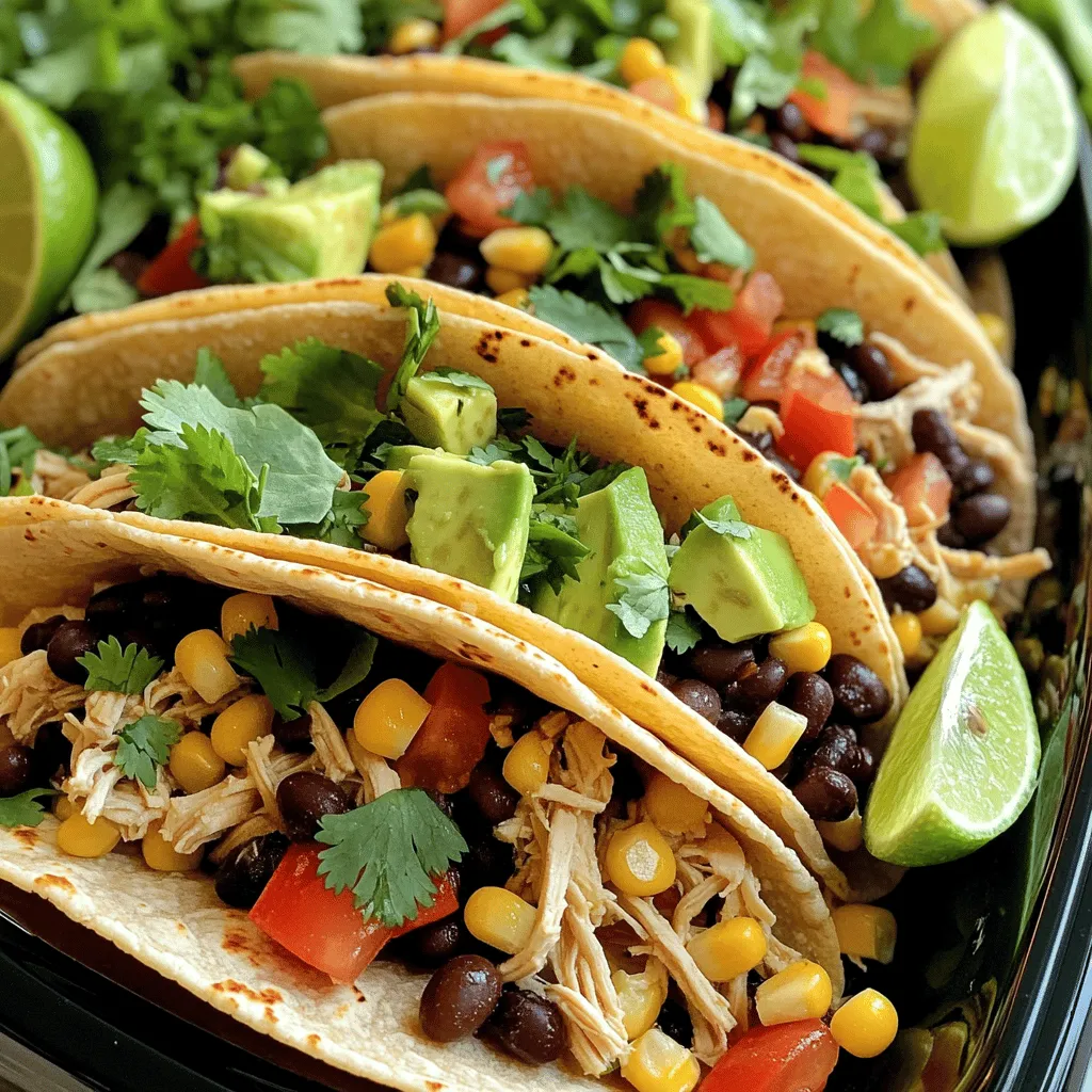 Healthy Crockpot Chicken Tacos Easy and Delicious Meal