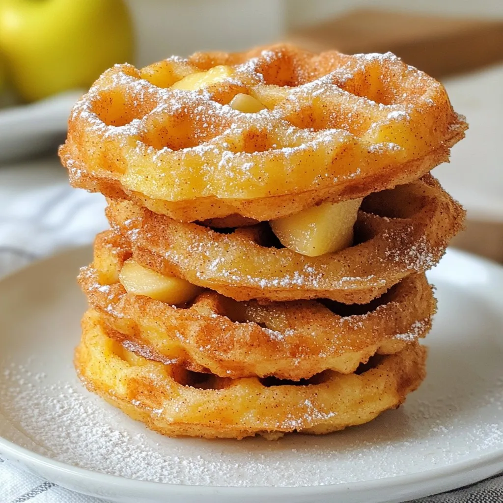 Apple Fritter Waffle Donuts Irresistible Treat Recipe