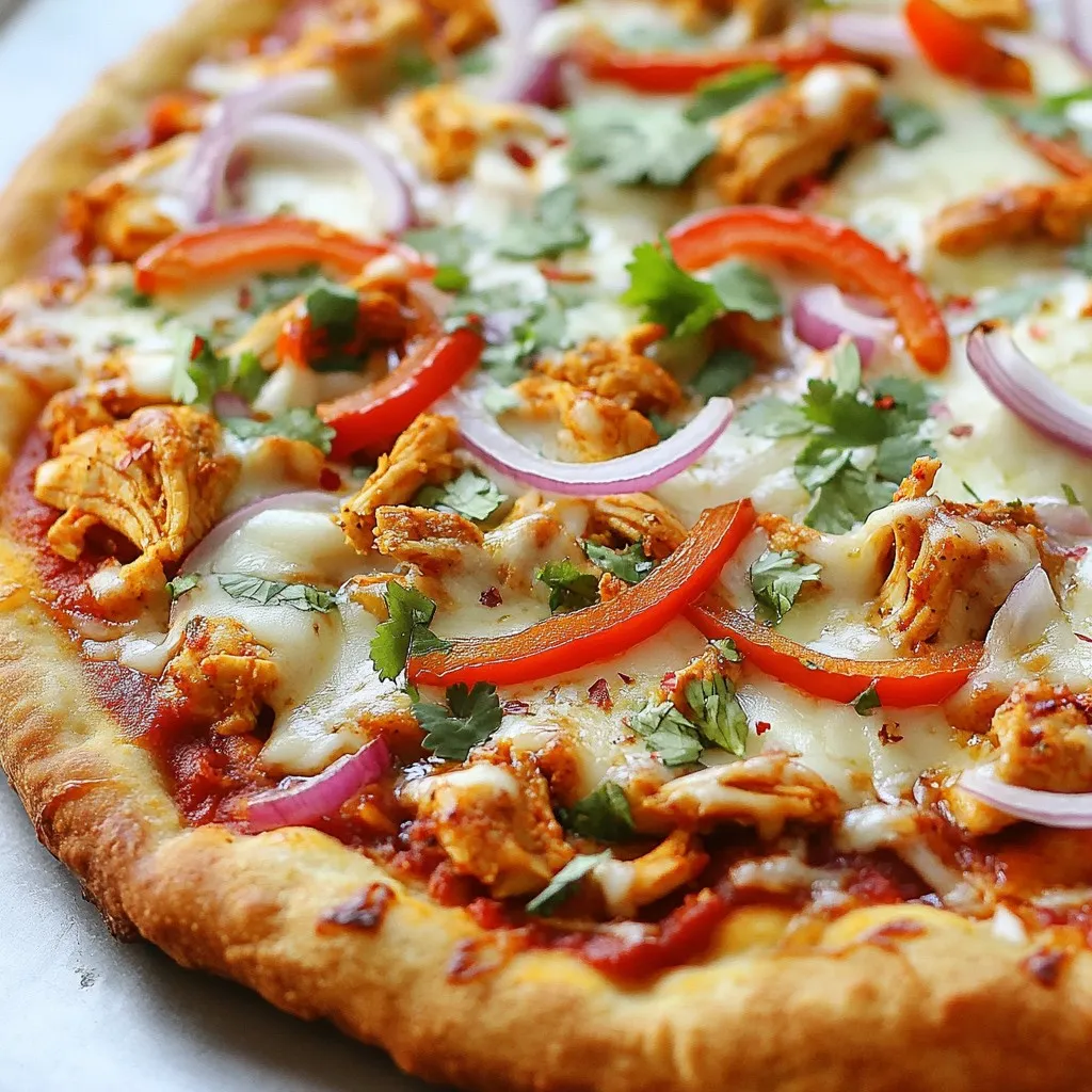 Chili Garlic Chicken Pizza Irresistible Flavor Hit