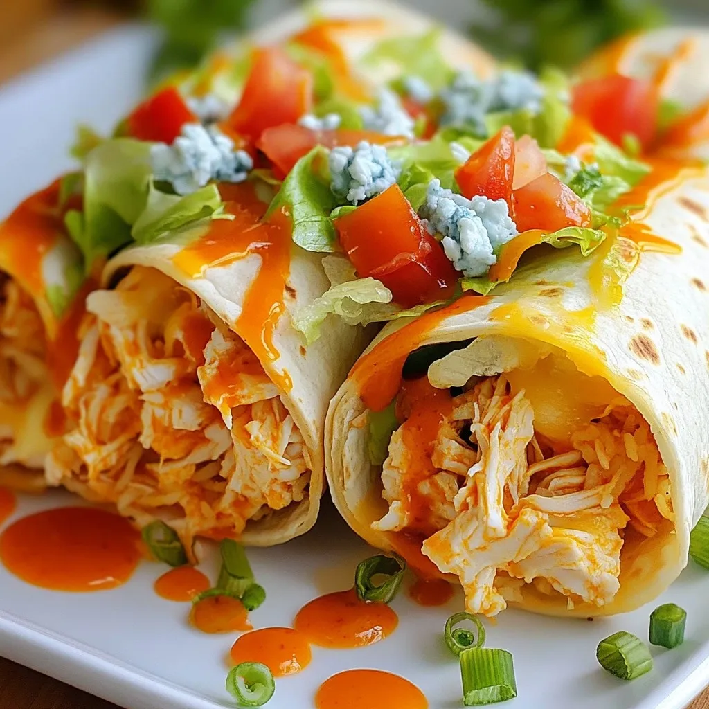 Buffalo Chicken Burritos Flavorful and Fun Meal Idea