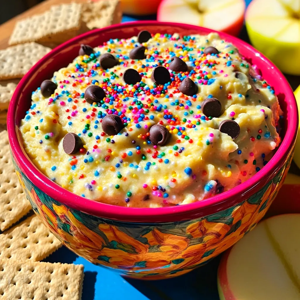 Funfetti Cookie Dough Dip Tasty Sweet Treat