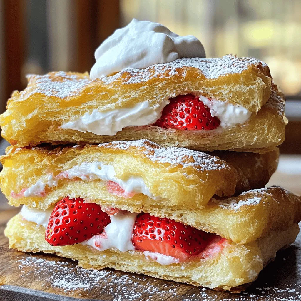 Fried Strawberry Cheesecake Sandwiches Delicious Treat