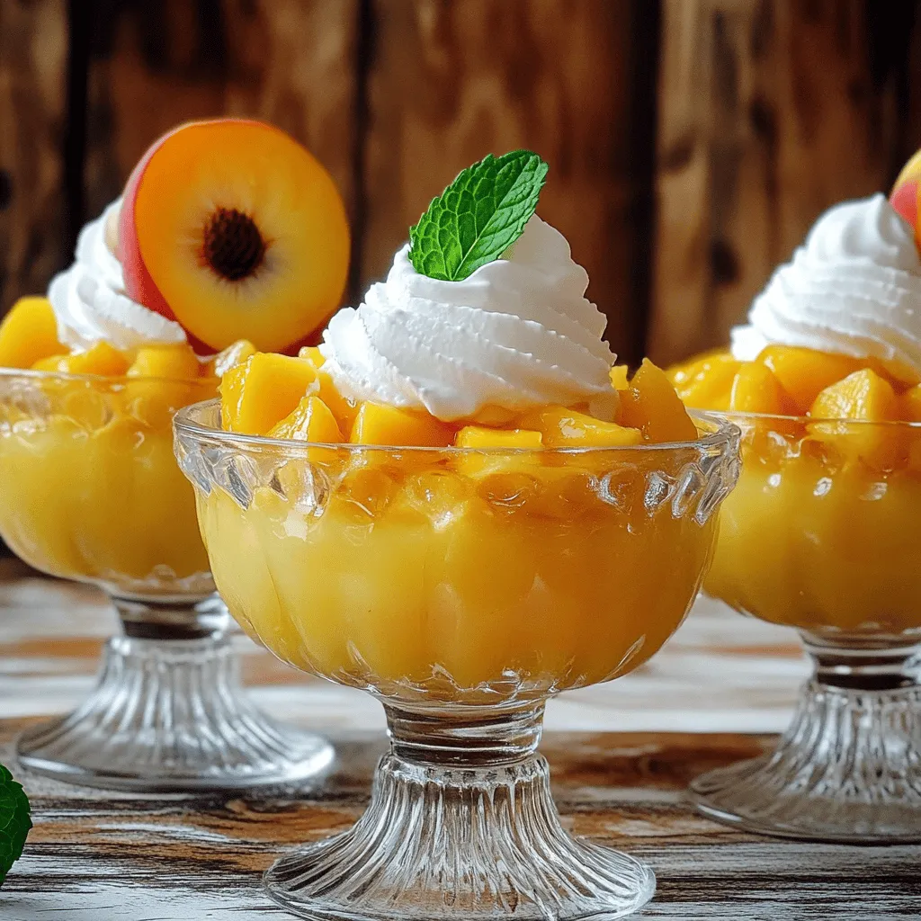 Peach Pudding Delight Simple and Tasty Recipe