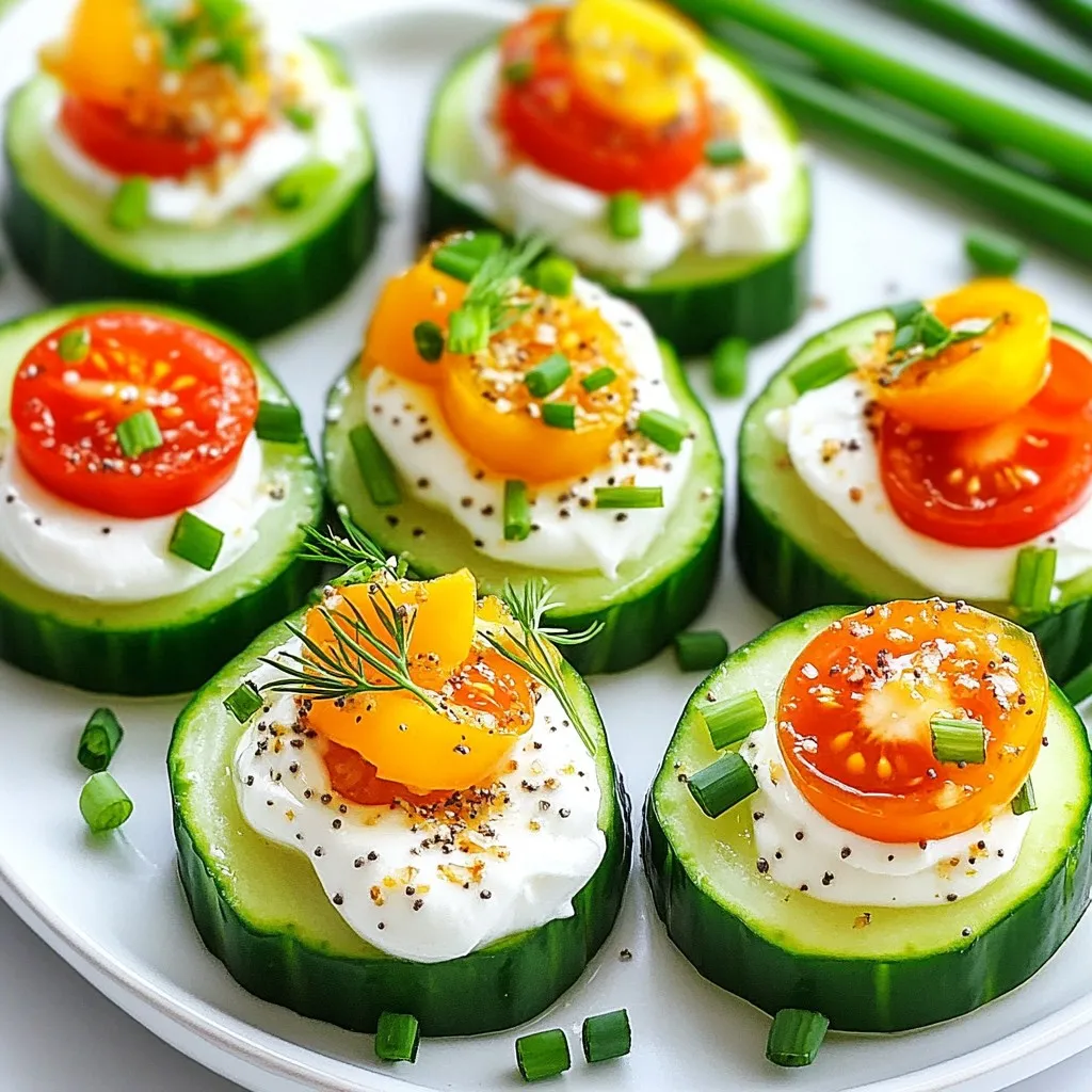 Everything Bagel Cucumber Bites Tasty and Simple Snack
