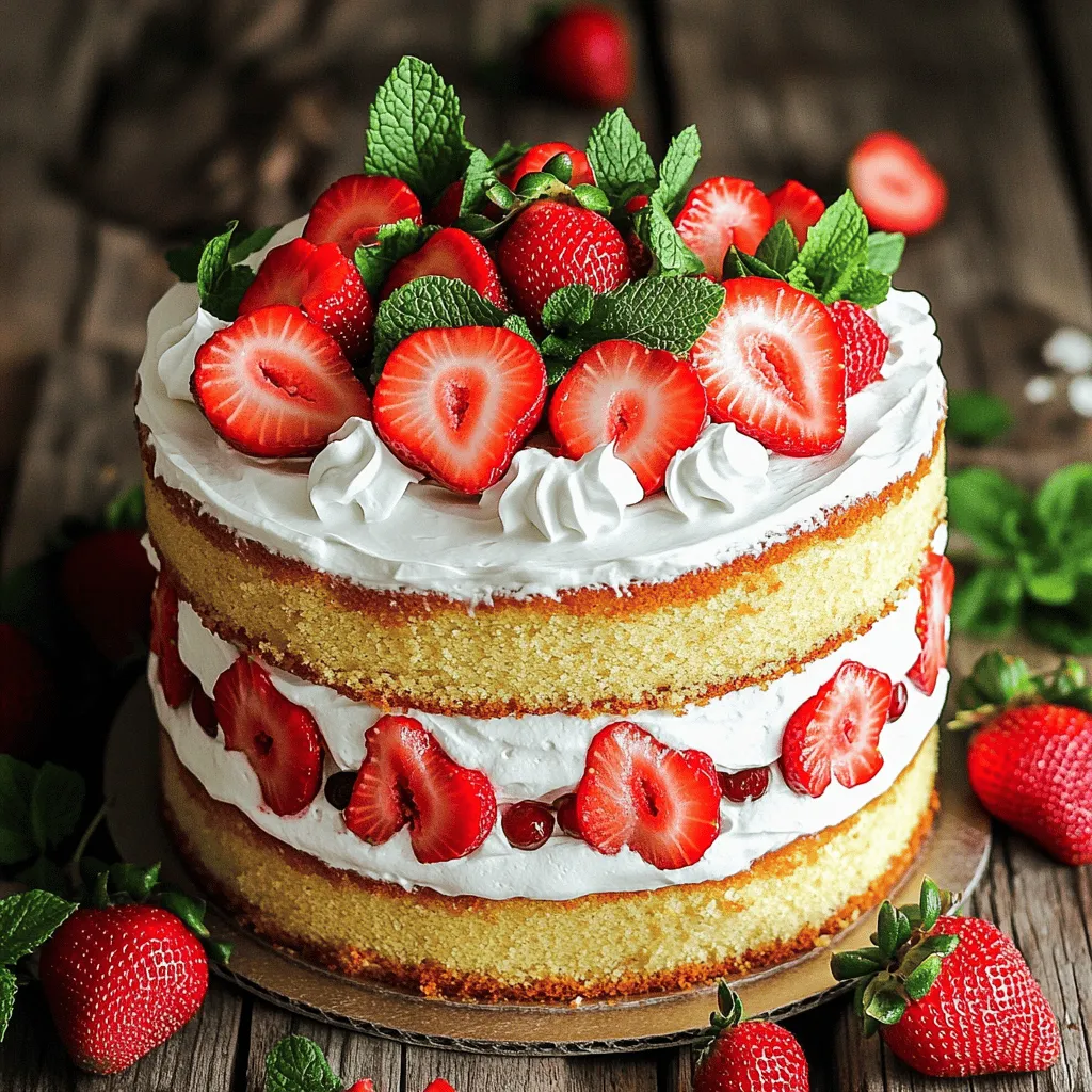 Classic Decadent Strawberry Cake Irresistible Delight
