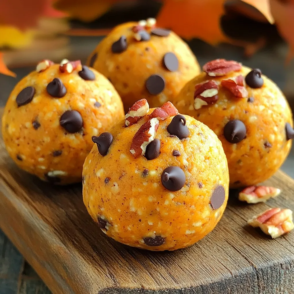 No-Bake Pumpkin Cheesecake Energy Balls Delightful Treat