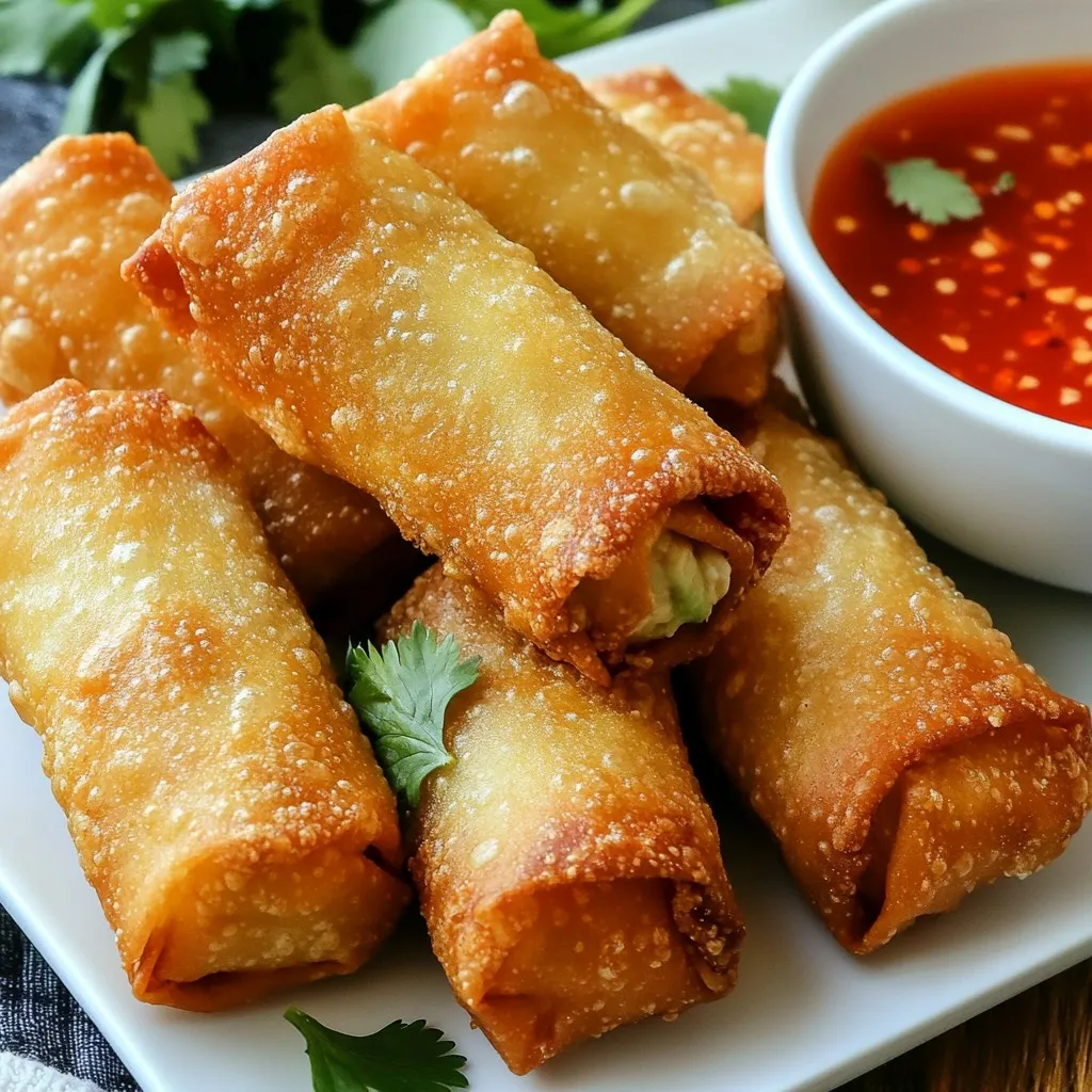 Air Fryer Avocado Egg Rolls Crispy and Flavorful Treat