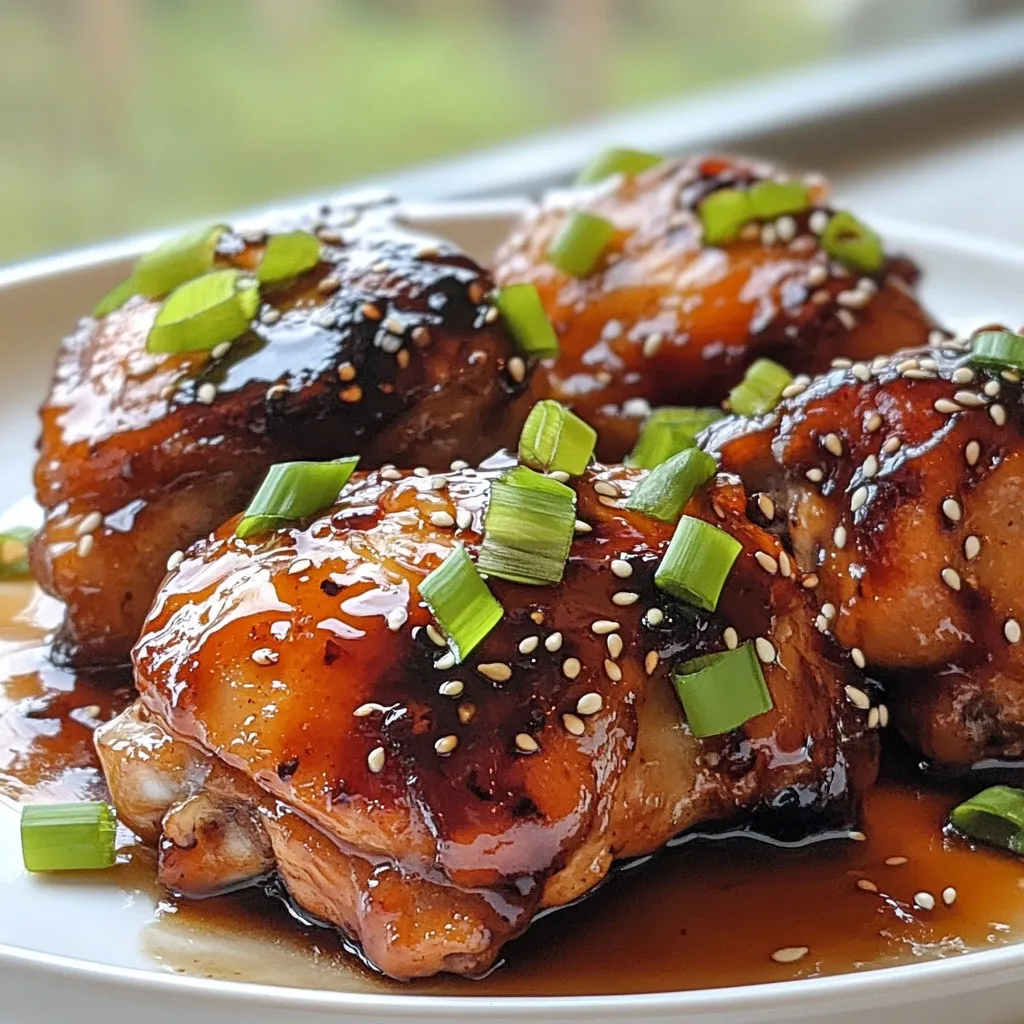 Slow Cooker Honey Garlic Chicken Thighs Delight