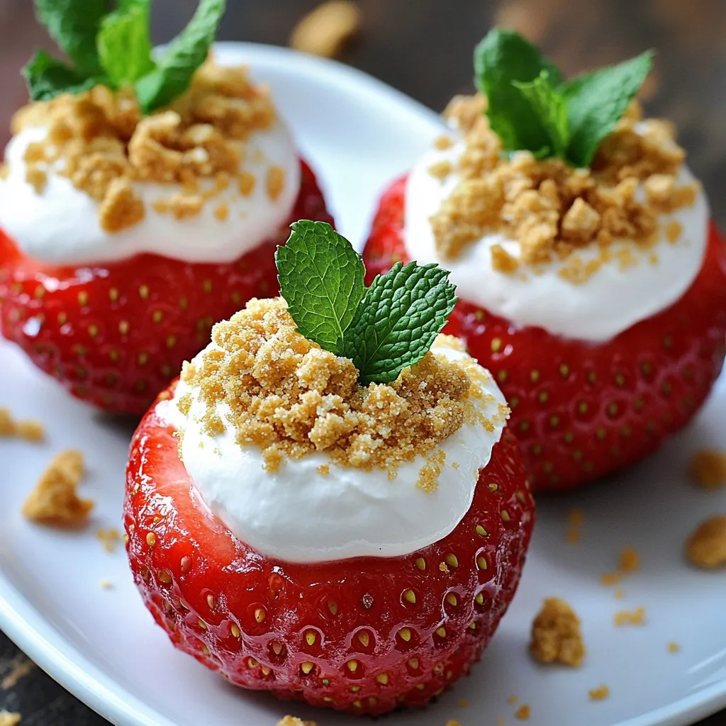 Cheesecake Deviled Strawberries Irresistible Treat