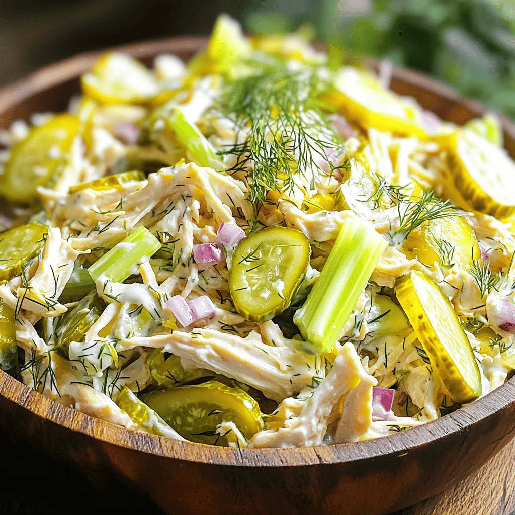 Dill Pickle Chicken Salad Quick and Tasty Recipe