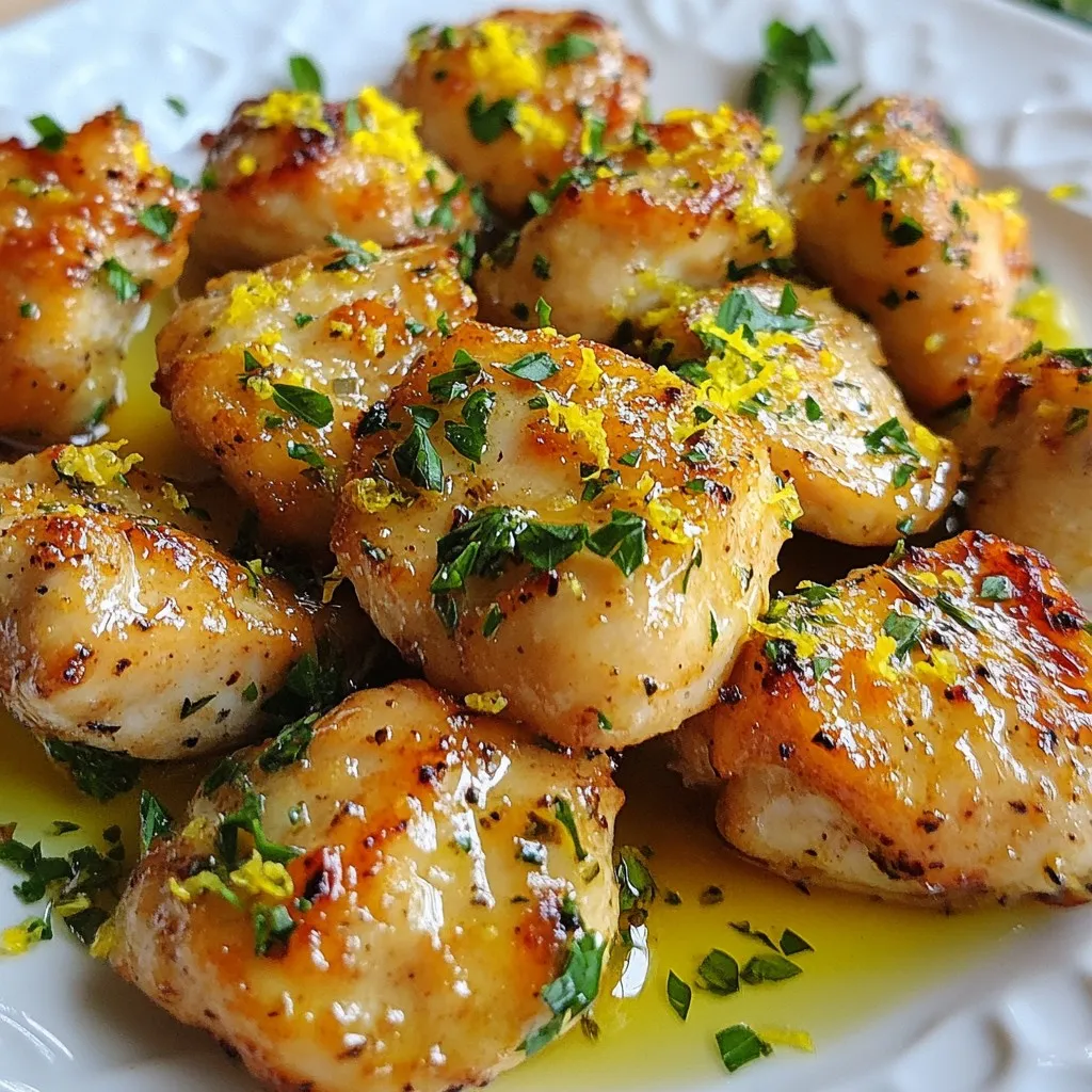 Lemon Garlic Chicken Bites Flavorful and Easy Recipe