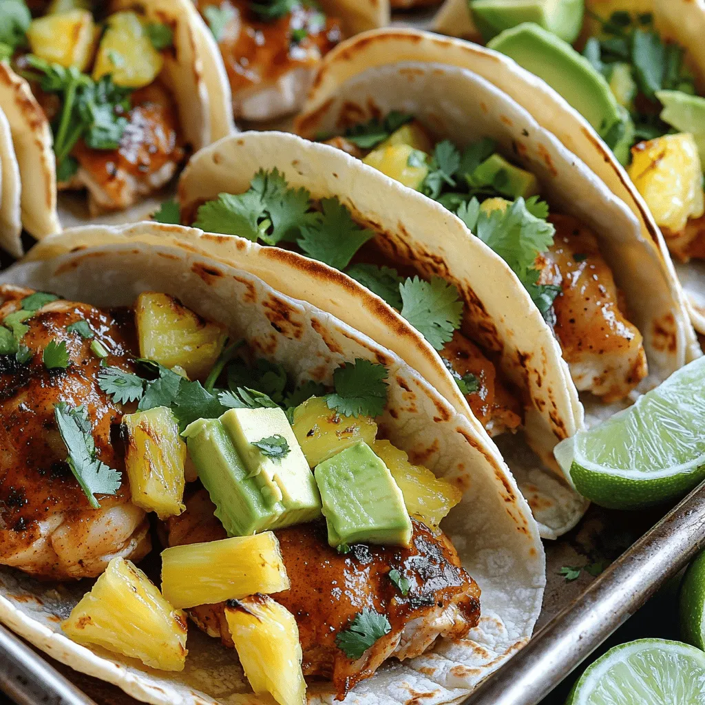 Sheet Pan Chicken Chipotle Pineapple Tacos Delight