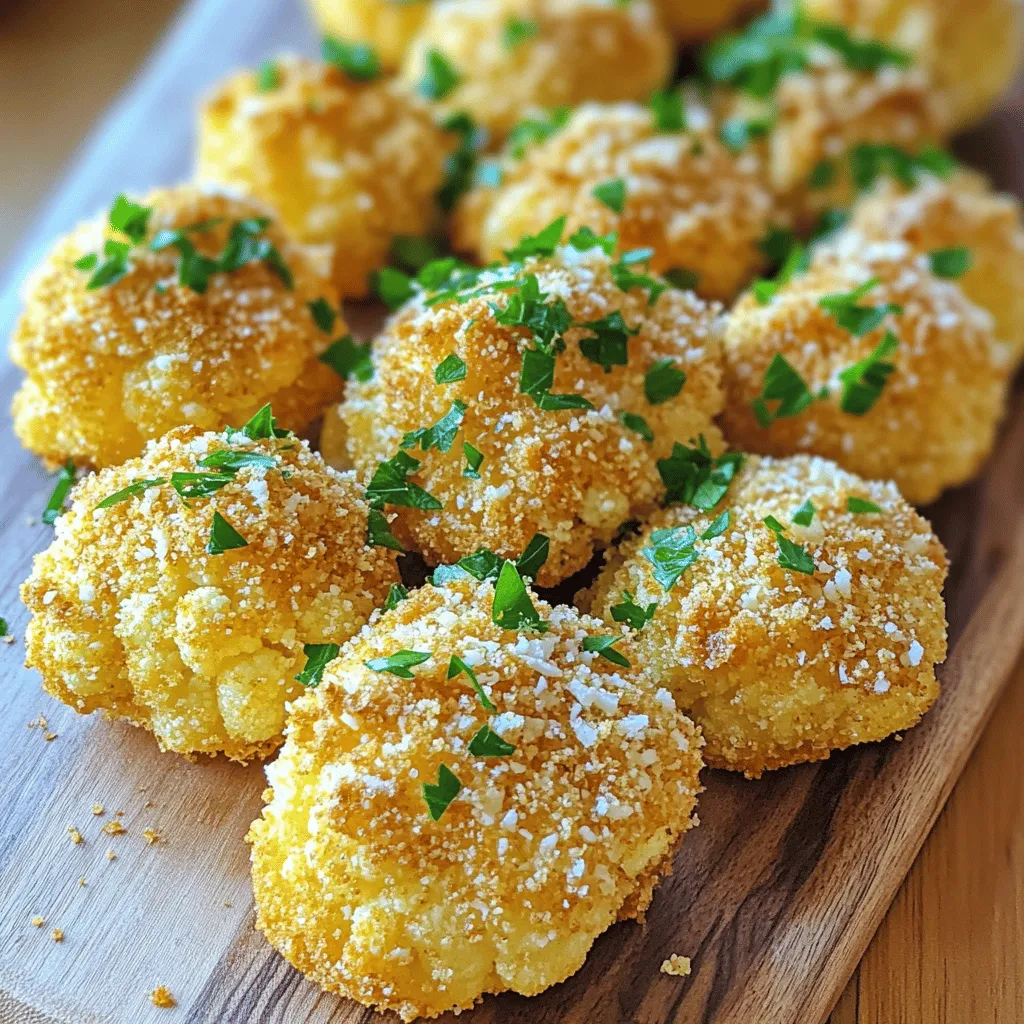 Air Fryer Parmesan Cauliflower Bites Crispy Delight