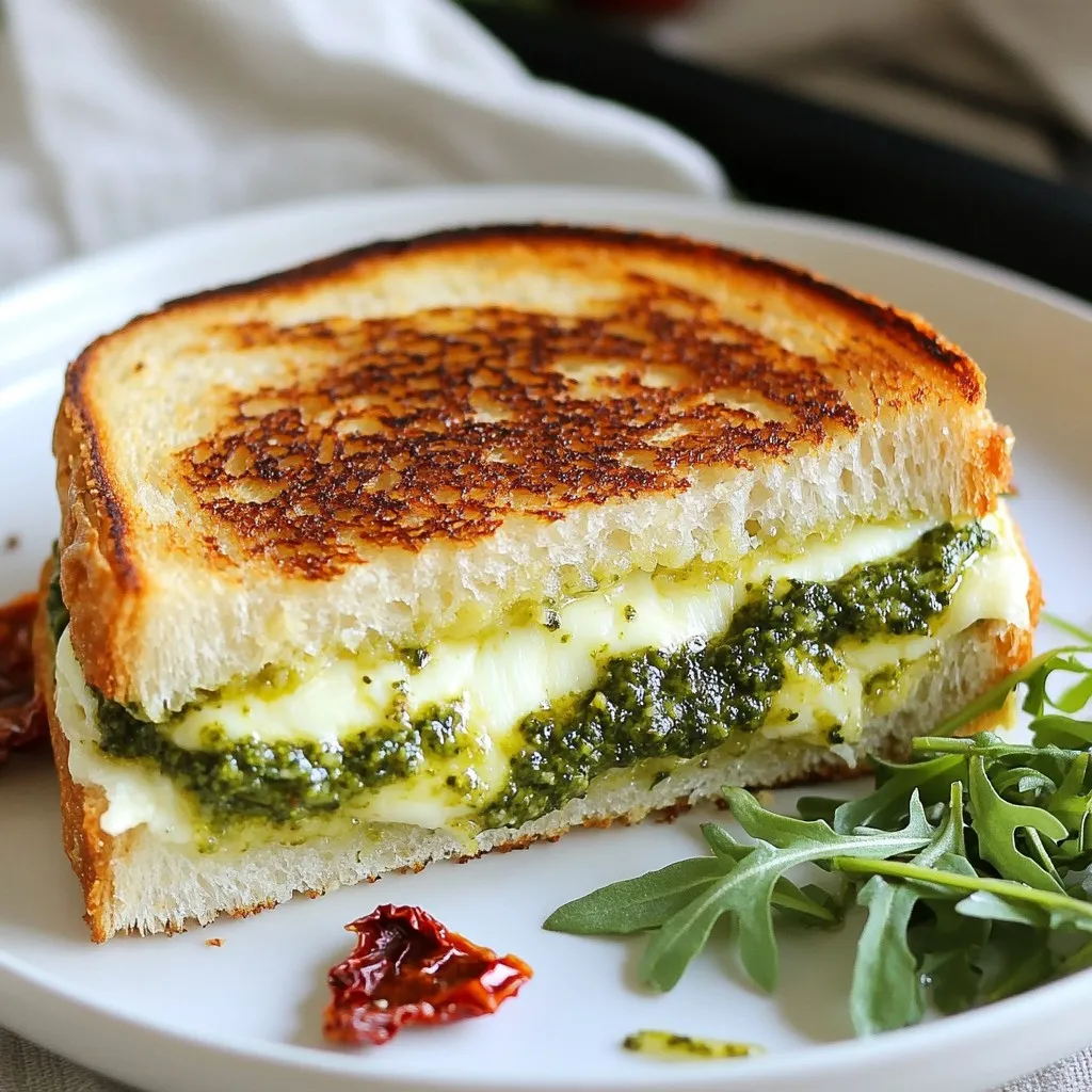 Pesto Grilled Cheese Delightful and Easy Recipe