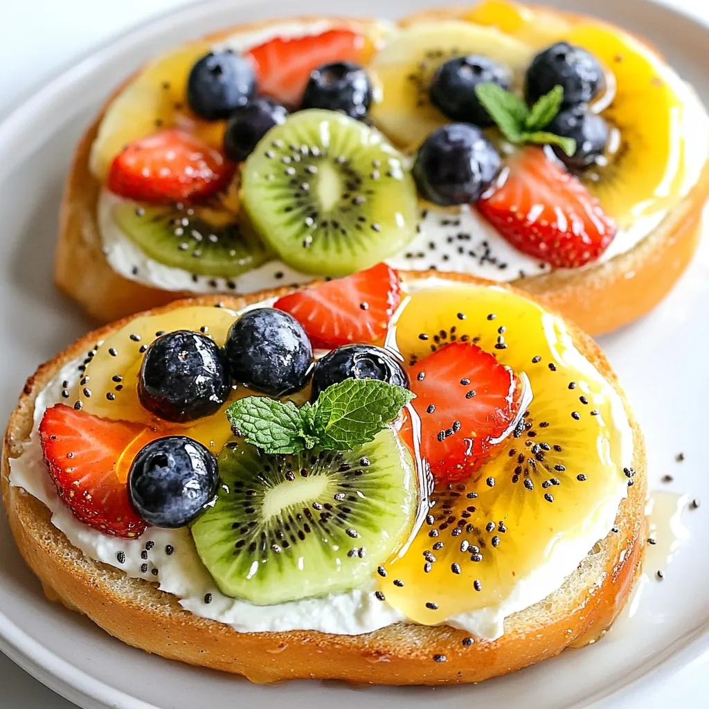 Bagel Fruit Breakfast Pizzas Fun and Tasty Treats