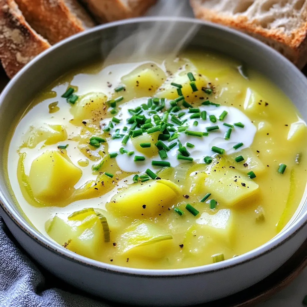 Creamy Potato Leek Crockpot Soup Nourishing Comfort Dish