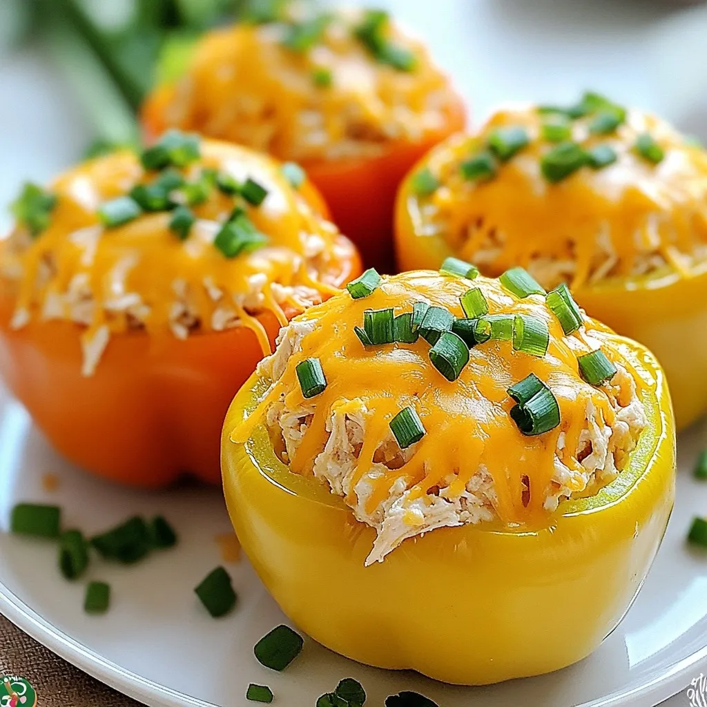 Keto Buffalo Chicken Stuffed Peppers Flavorful Delight