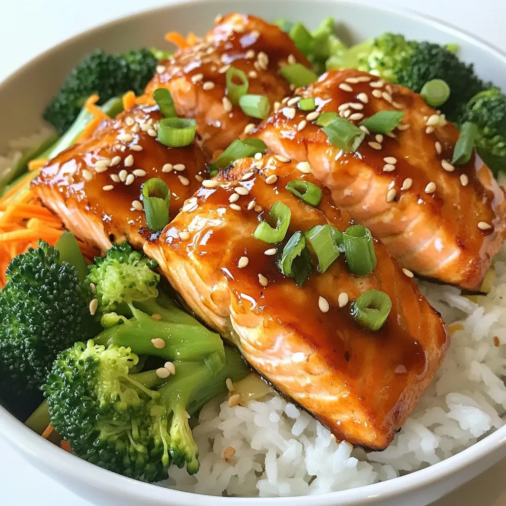 Teriyaki Salmon Rice Bowls Flavorful and Easy Meal