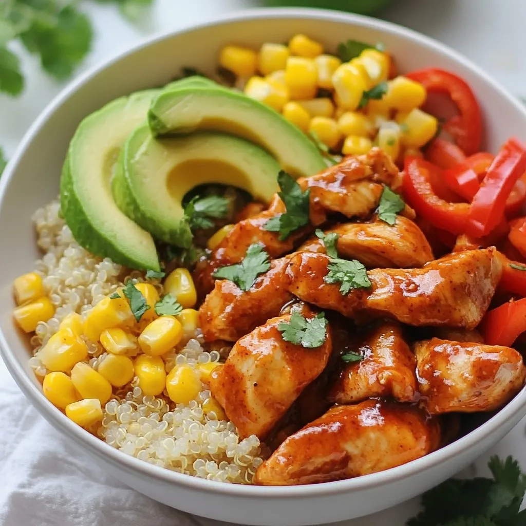 Honey Chipotle Chicken Bowls Flavorful and Simple Dish