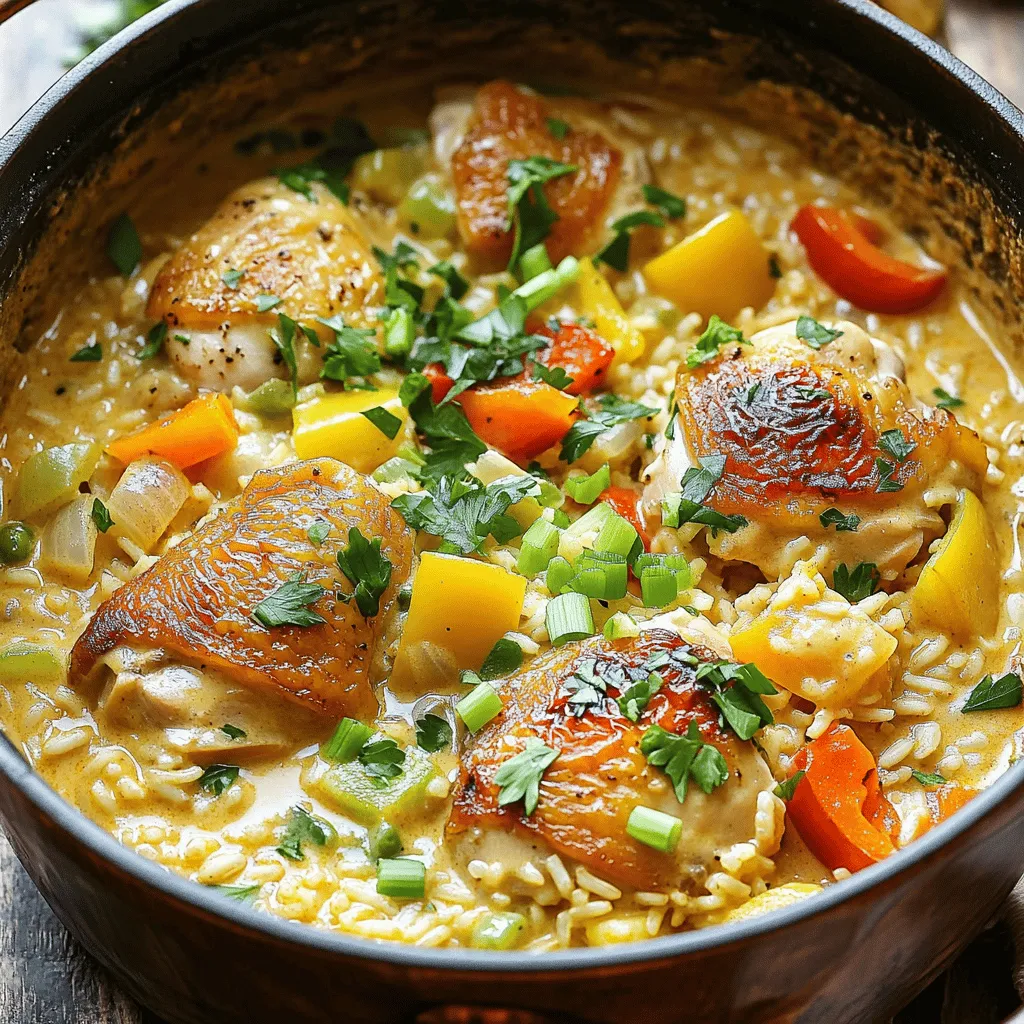 One-Pot Creamy Cajun Chicken &#038; Rice Delicious Meal