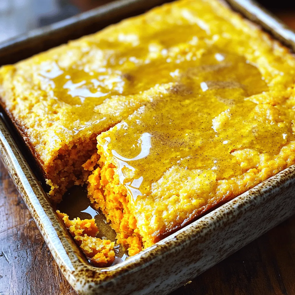 Cinnamon Honey Butter Sweet Potato Cornbread Delight