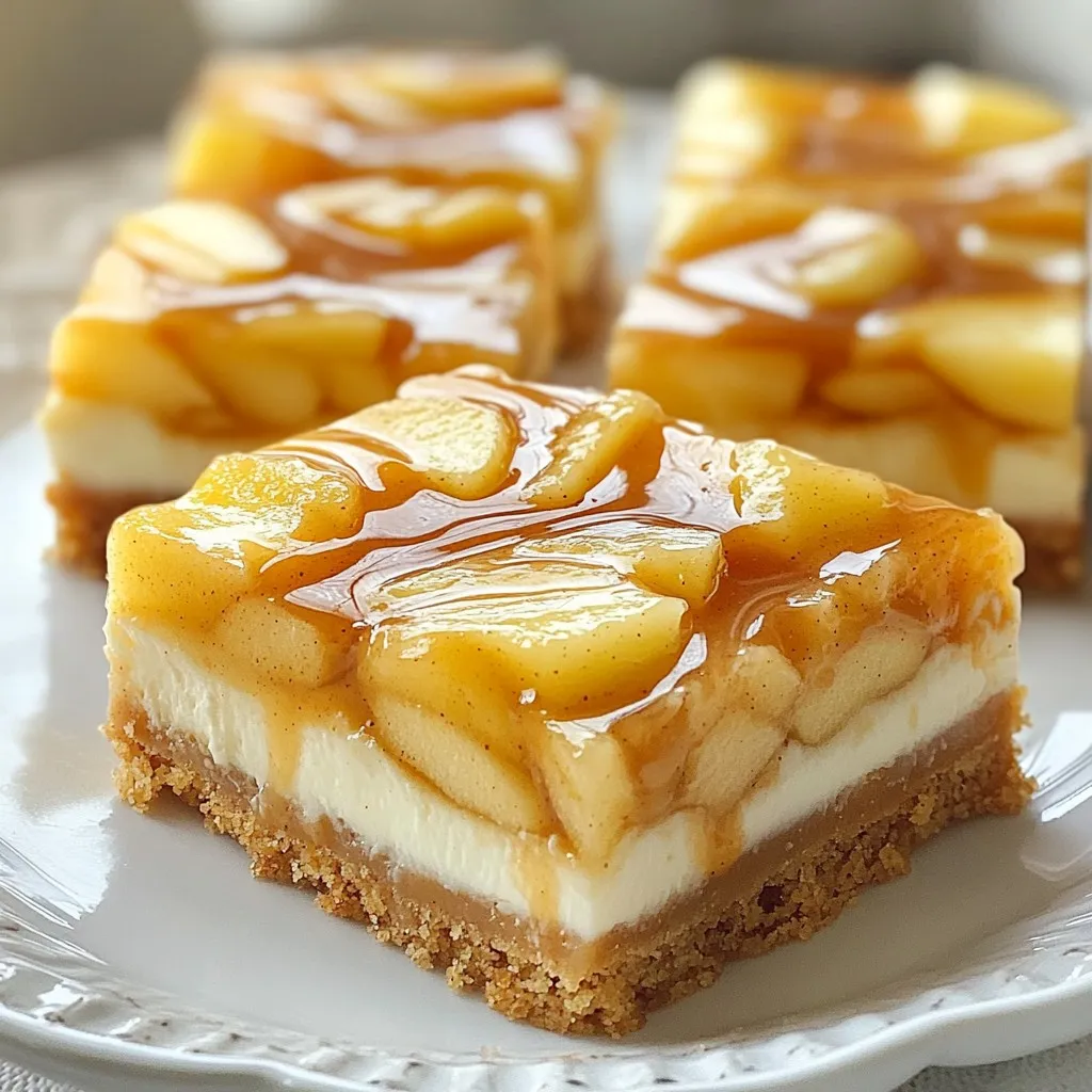 Caramel Apple Cheesecake Bars Delicious and Easy Treat