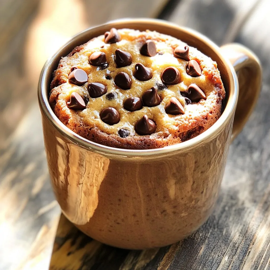Protein Chocolate Chip Mug Cake Rich and Simple Recipe
