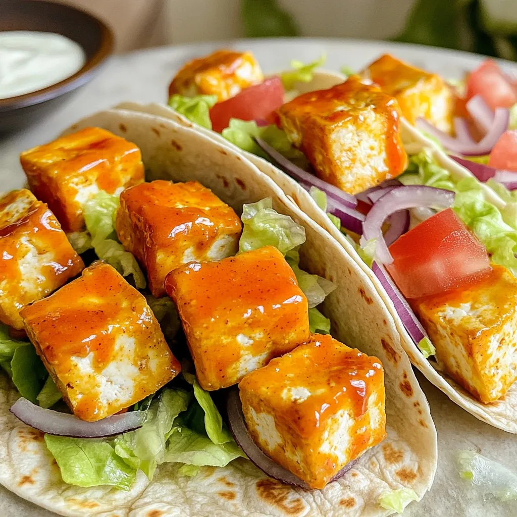 Air Fryer Buffalo Tofu Wraps Flavorful and Easy Meal