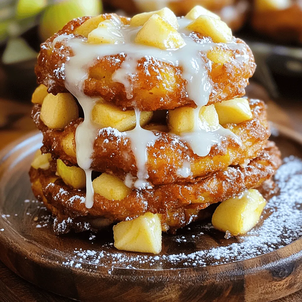 Glazed Baked Apple Fritters Easy and Delicious Recipe