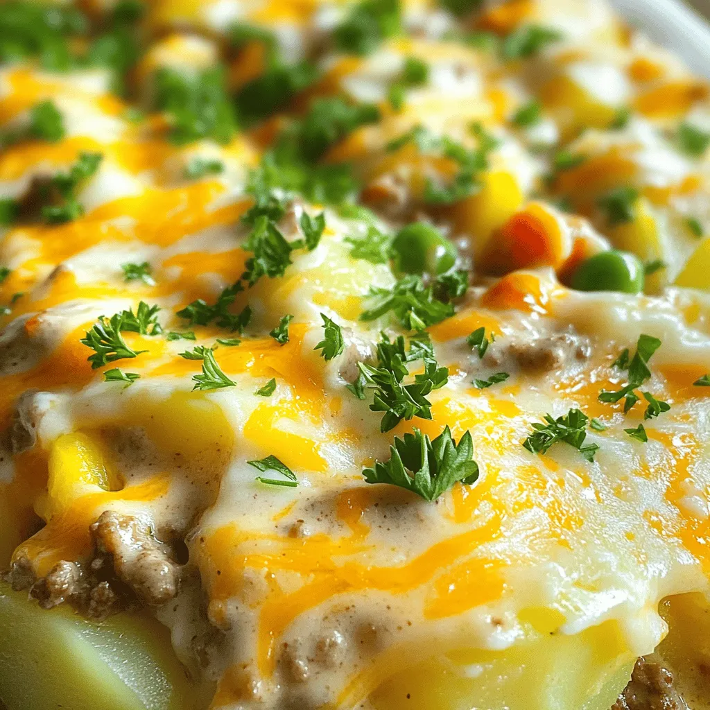 Hobo Ground Beef &#038; Potato Casserole Savory Twist