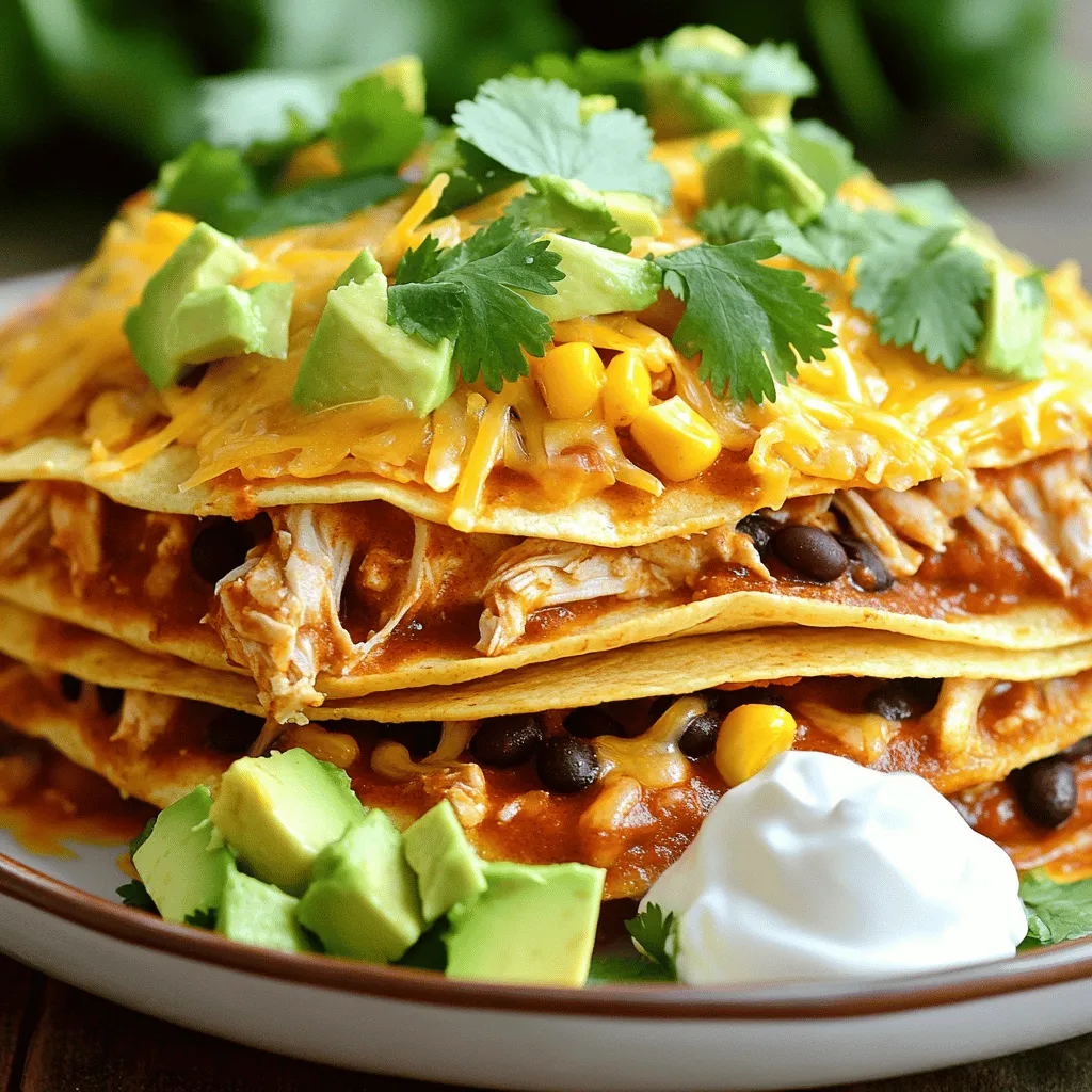 Hearty Chicken Enchilada Crockpot Casserole Recipe