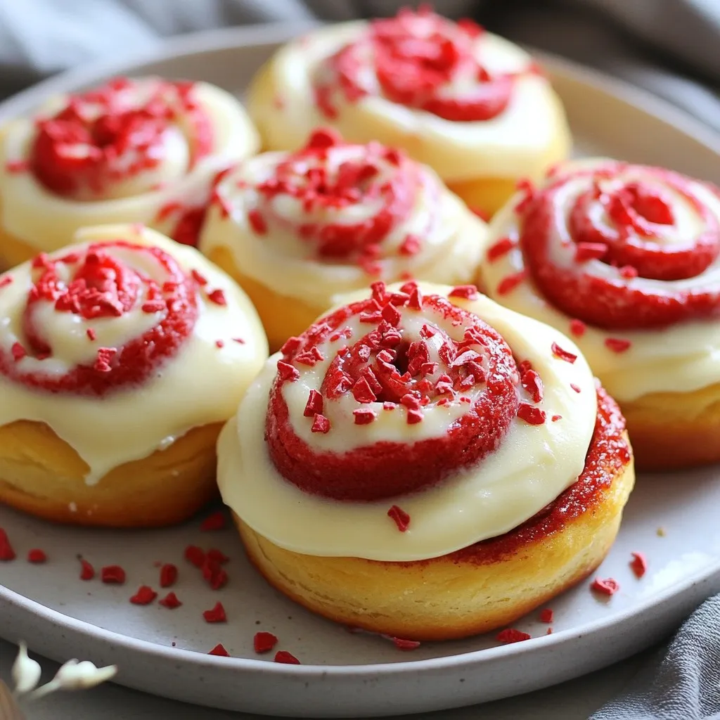Red Velvet Cinnamon Rolls Soft and Irresistible Treat