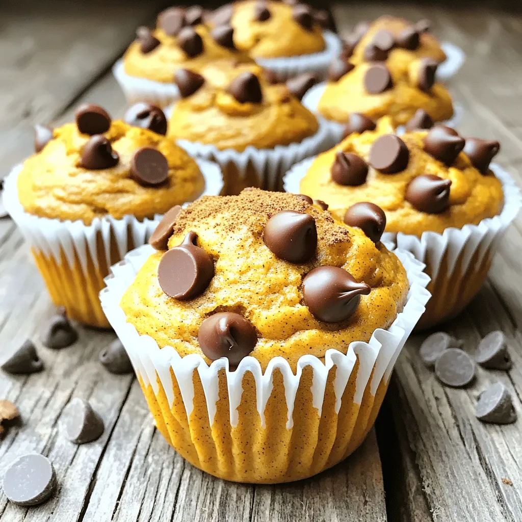 Pumpkin Chocolate Chip Muffins Tasty Fall Delight