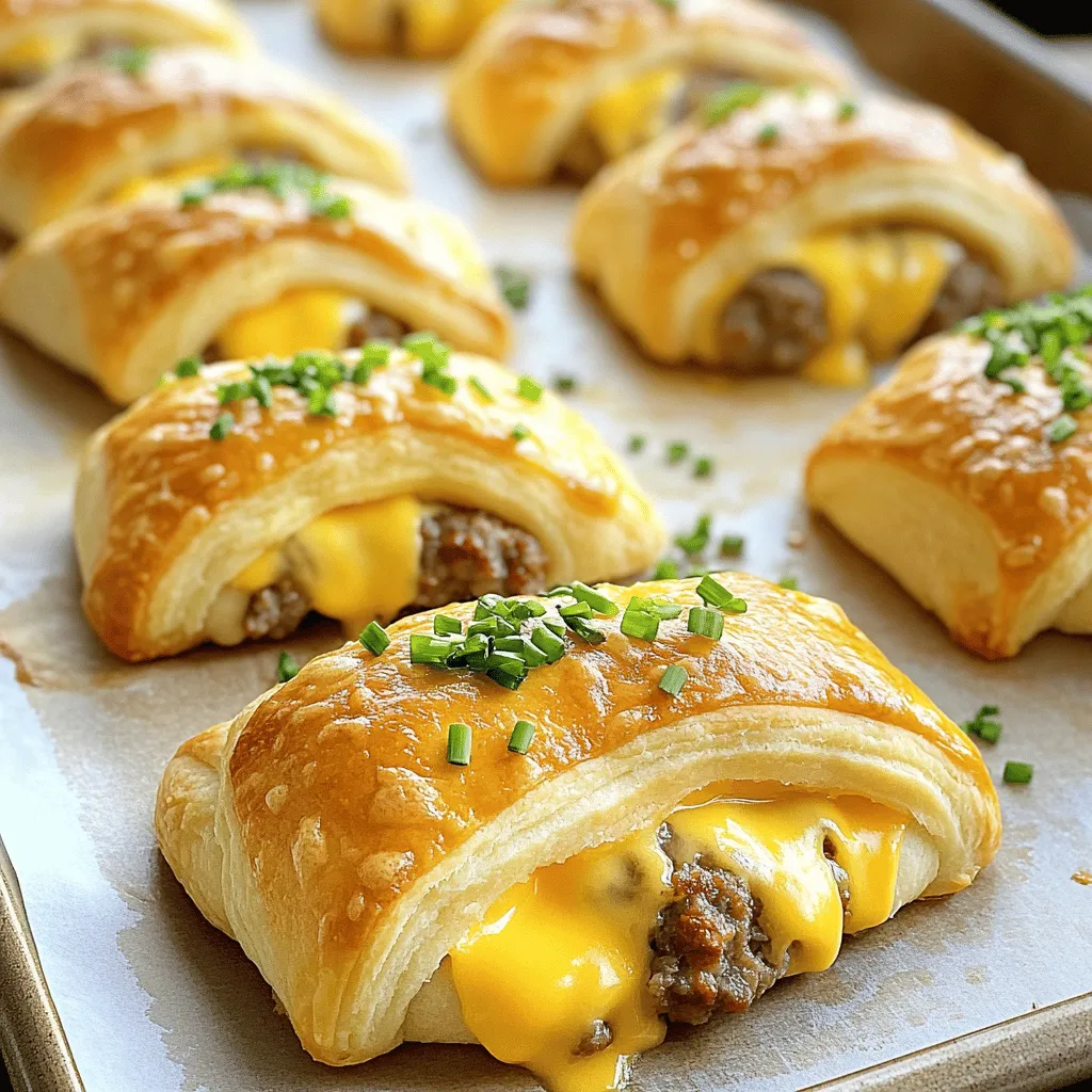 Breakfast Sausage Crescent Rolls Tasty and Simple Treat