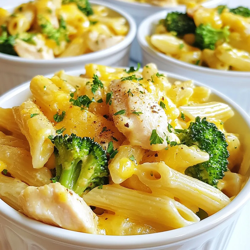 One Pan Cheesy Chicken Broccoli Pasta Delight