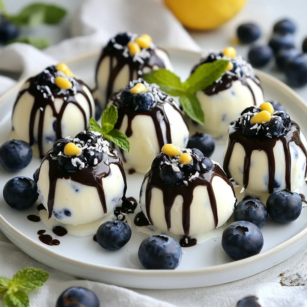 Frozen Greek Yogurt Blueberry Bites Easy Refreshing Snack