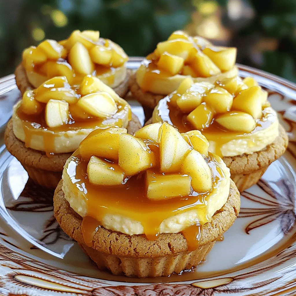 Caramel Apple Cheesecake Cookie Cups Delightful Treat