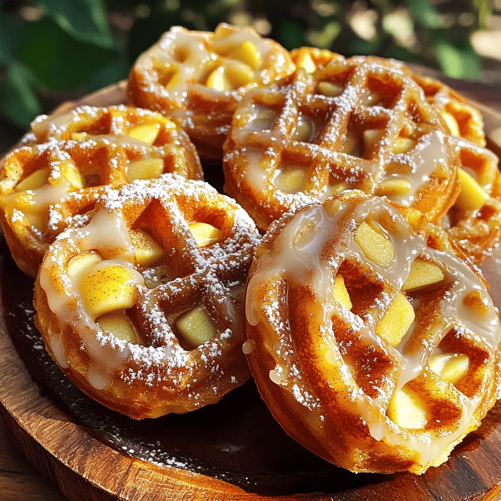Apple Fritter Waffle Donuts Easy and Tasty Treat