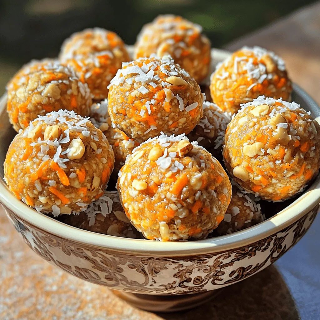 Carrot Cake Energy Bites Nutritious Energy Boost