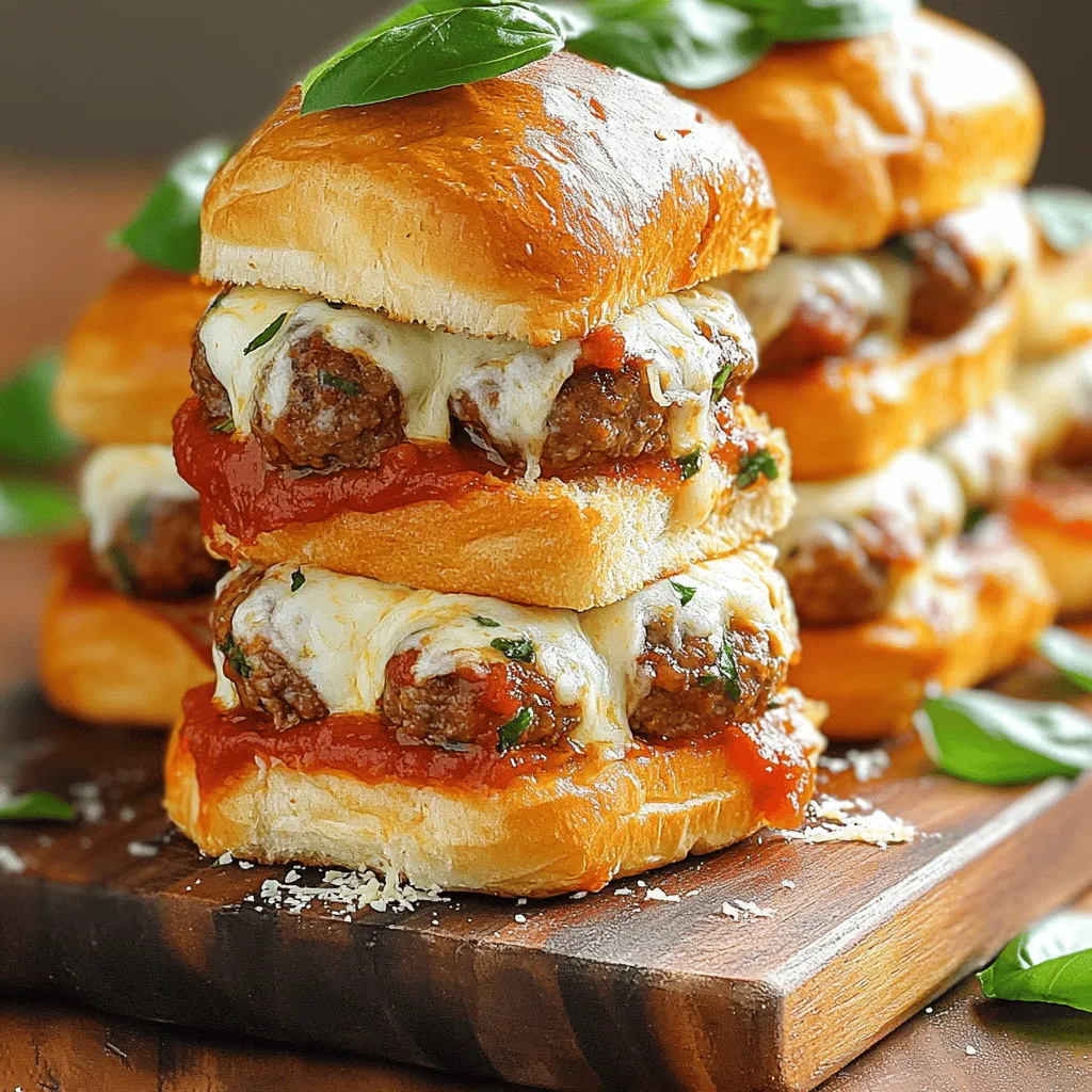 Pull-Apart Meatball Sliders with Garlic Parmesan Butter